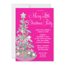 Merry Little Christmas Party invitation