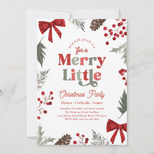 Merry Little Christmas Party Invitation