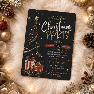 Merry Little Christmas Party Invitation Board