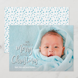 Merry Little Christmas Photo Holiday Card