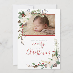 Merry Little Christmas Photo Image Greeting Cards