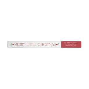 Merry Little Christmas Return Address Label