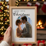 Merry Little Christmas Romantic Couple Card<br><div class="desc">Celebrate love this season with a romantic “Merry Little Christmas” couple card.</div>