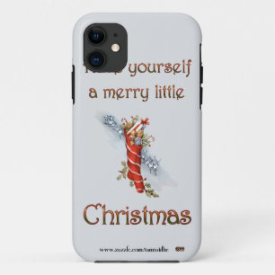 Merry Little Christmas Stocking iPhone 11 Case