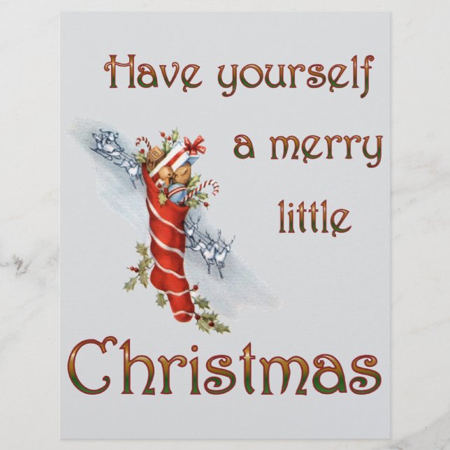Merry Little Christmas Stocking Flyer (Front)