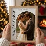 Merry Little Christmas Sweet Couple Card<br><div class="desc">Share love and holiday joy with this sweet “Merry Little Christmas” card for couples.</div>