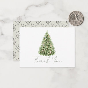 Merry Little Christmas Tree Baby Shower  Card