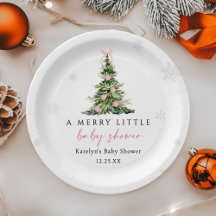 Merry Little Christmas Tree Baby Shower