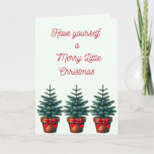 Merry Little Christmas Tree Card