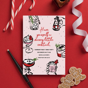 Merry Little Cocktail l Christmas Holiday Party  Invitation