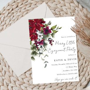 Merry Little Engagement Party  Invitation
