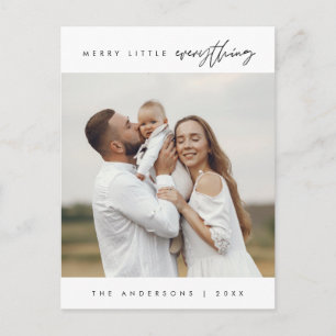 Merry Little Everything, Christmas, Family Photo Postcard