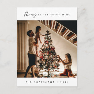 Merry Little Everything, Christmas, Family Photo Postcard