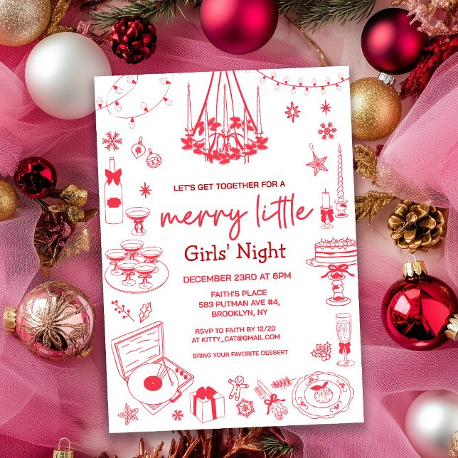 Merry Little Holiday Christmas Invitation (Creator Uploaded)