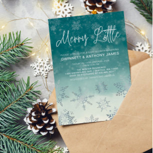 Merry Little Snowflakes Baby Shower  Invitation