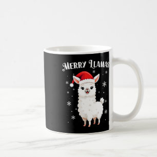 Merry Llamas Funny Christmas Llama Animal Holiday Coffee Mug
