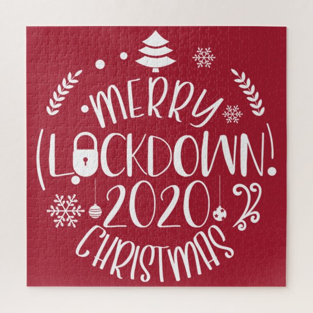 Merry lockdown Christmas 2020 Jigsaw Puzzle (Vertical)