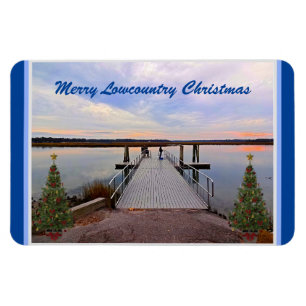 Merry Lowcountry Christmas Bluffton South Carolina Magnet