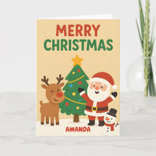 Merry Magic Christmas Card for Kids