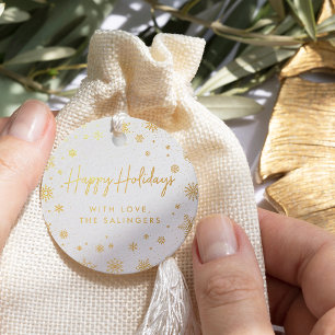 Merry Magic   Snowflake Holiday Gift Tags