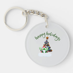 Merry & Magical Christmas with a Dragon Twist Key Ring
