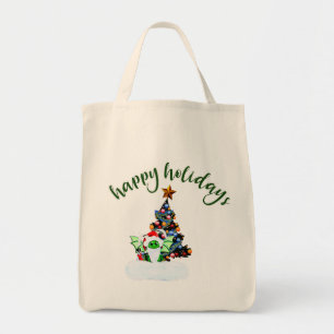 Merry & Magical Christmas with a Dragon Twist Tote Bag