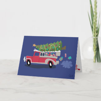 Merry Manila Christmas - Jinglebell Jeepney Holiday Card