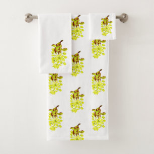 'Merry Maples' on a Bathroom Towel Set (III)