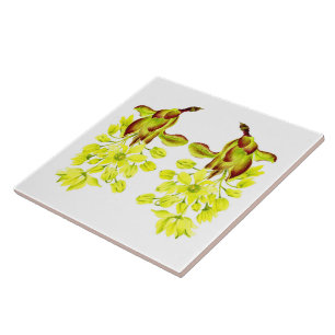 'Merry Maples' on a Ceramic Tile (I)