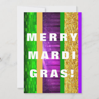 Merry Mardi Gras Holiday Card