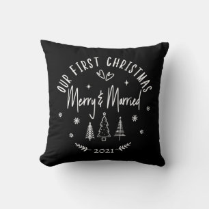 Merry & Married Christmas  Cushion