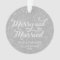 Merry & Married First Christmas Photo Ornament