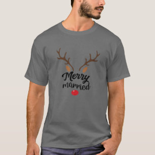 Merry Married Our First Christmas As Mr T-Shirt