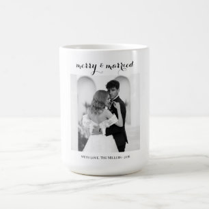 Merry & Married - Personalised Newlywed Christmas Coffee Mug