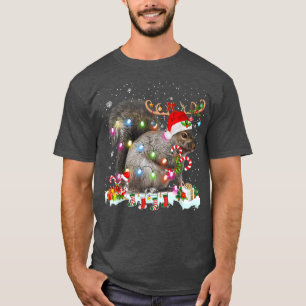 Merry mas squirrel Christmas XMas christmas light T-Shirt