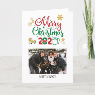 Merry & Masked Christmas 2020   Photo Holiday Card