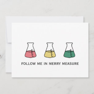 Merry Measure Chemistry Science Erlenmeyer Holiday