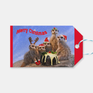 Merry Meerkats Gift Tags