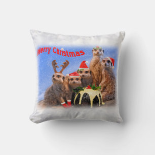 Merry Meerkats Pillow