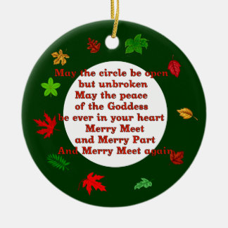 Merry Meet Ceramic Tree Decoration