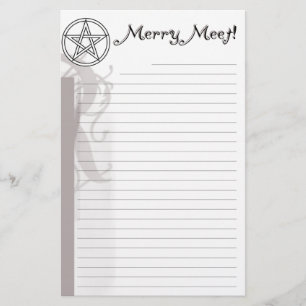 Merry Meet Pagan Stationary Stationery