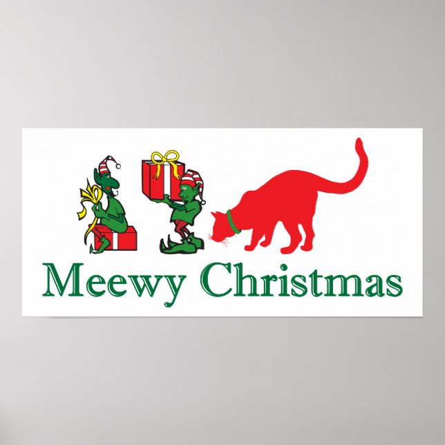 Merry Meewy Christmas Poster (Front)
