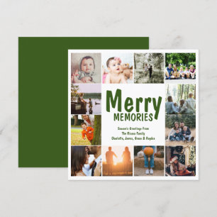 Merry Memories 12 Photo Template Christmas