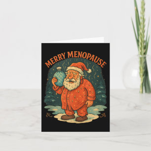 Merry Menopause Funny Santa Meme Tank Top  Card