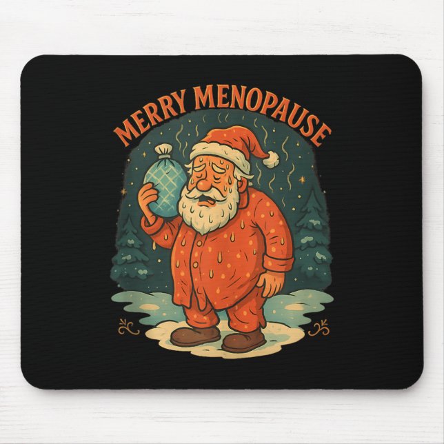 Merry Menopause Funny Santa Meme Tank Top  Mouse Mat (Front)