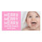 MERRY MERRY CHRISTMAS HOLIDAY PHOTO CARD PINK