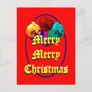 Merry Merry Christmas The MUSEUM Zazzle Gifts 1 Holiday Postcard