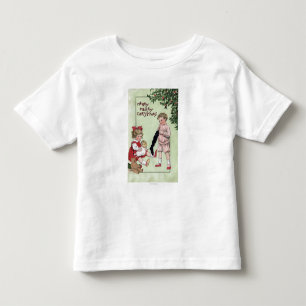 Merry Merry ChristmasKids with Toys by Tree Toddler T-Shirt
