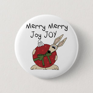 Merry Merry Joy Joy Tshirts and Gifts 6 Cm Round Badge