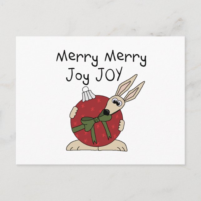 Merry Merry Joy Joy Tshirts and Gifts Holiday Postcard (Front)